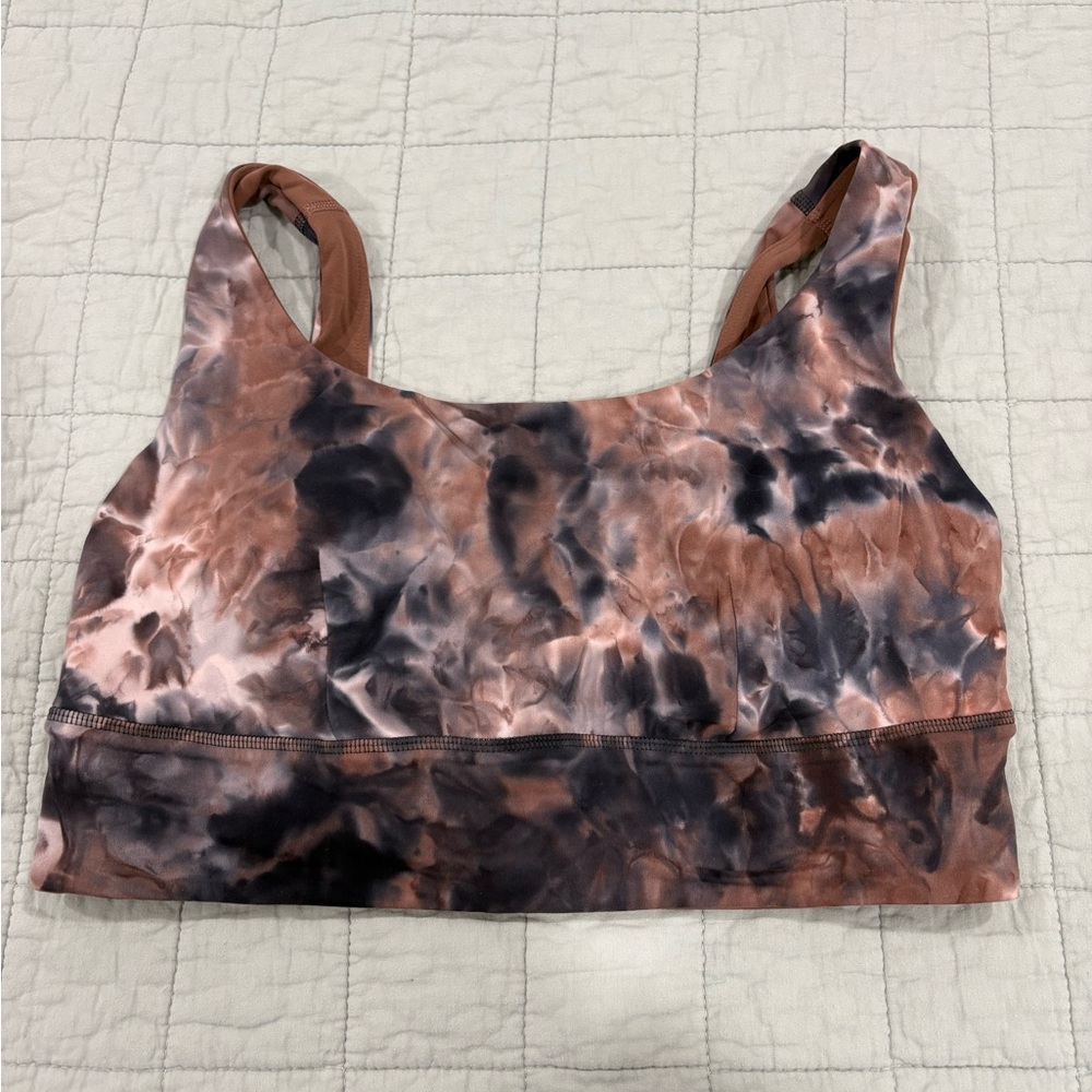Lululemon Align Bra C/D Cup Diamond Dye Seashell Smoky Topaz Graphite Grey Sz 12
